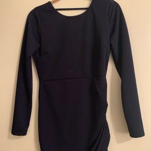 Navy long sleeve mini dress - Worn once